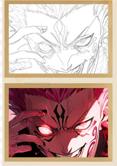 Sukuna Led Light Frame 18×23 (Direct USB Plugin)