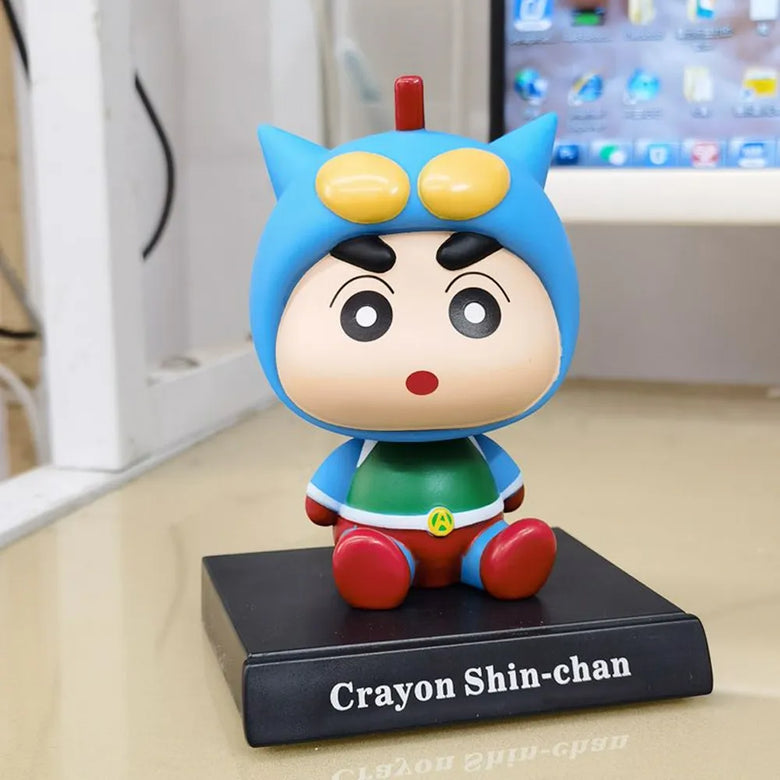 Shinchan Blue Suit Bobblehead With Box
