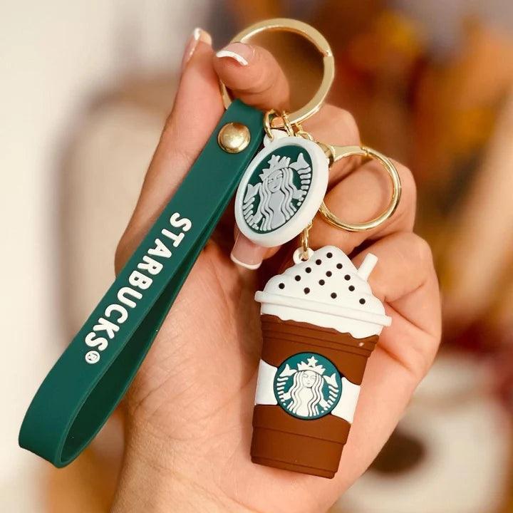 Starbucks 6 Glass Design Set 3D Keychain Any One