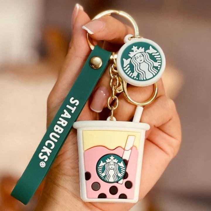 Starbucks 6 Glass Design Set 3D Keychain Any One