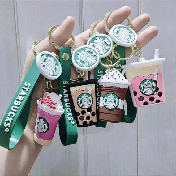 Starbucks 6 Glass Design Set 3D Keychain Any One