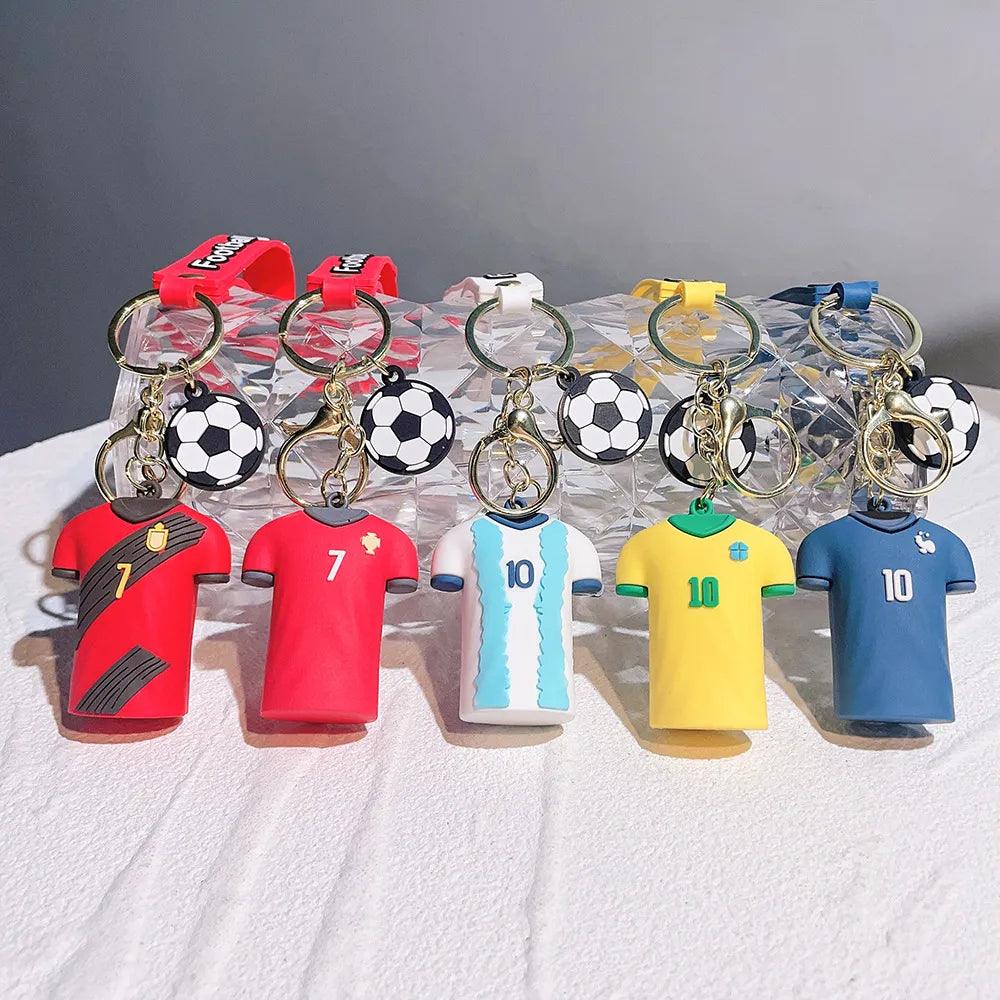 Footballers Jersey 5 Design set 3D Keychain Any One