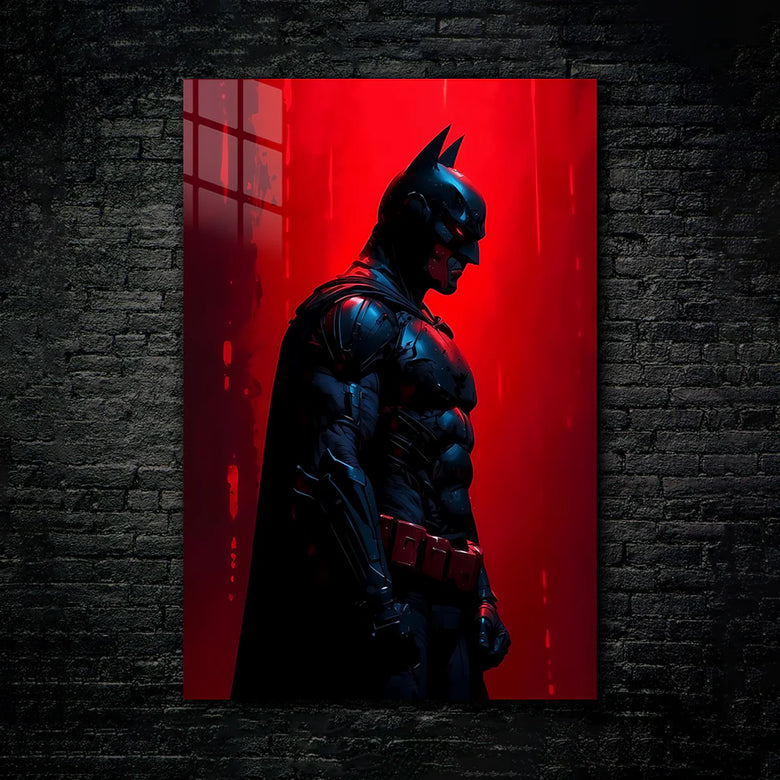 "Batman at Dusk – The Dark Knight Rises Over Gotham"