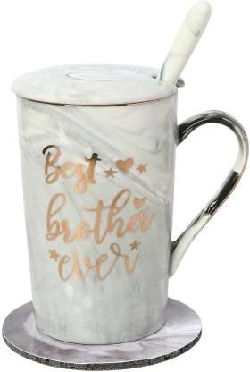 Best Brother Ever Gifts for Raksha Bandhan Ceramic Coffee Mug (400 ml)