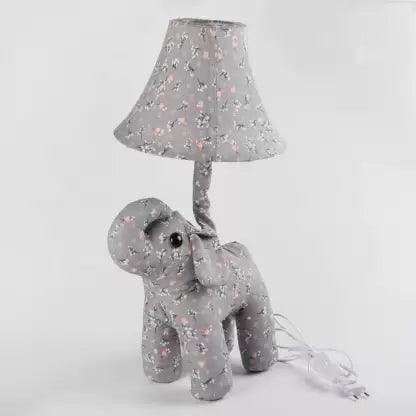 Elephant Table Lamp with Soft Toy for Living Room Table Lamp (54 cm, Grey)