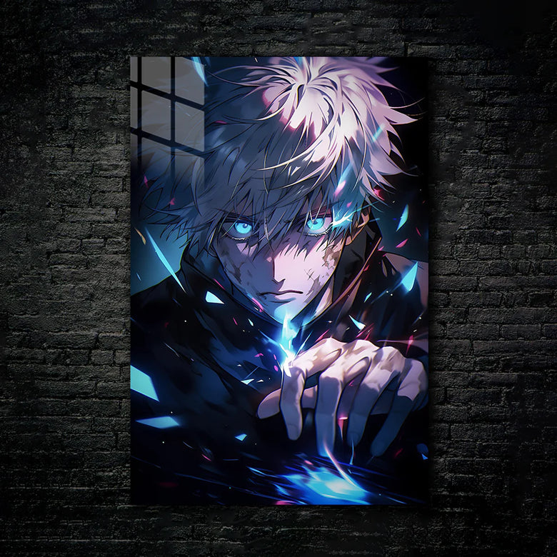 Satoru Gojo: Limitless Power – Premium Metal Print Poster