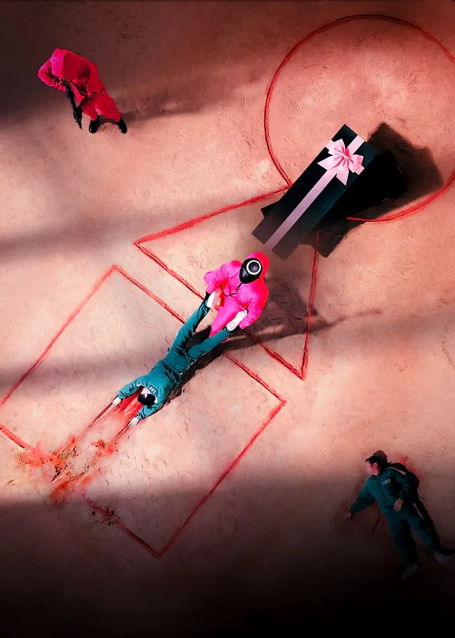 Circle of Blood - Squid Game Metal Poster