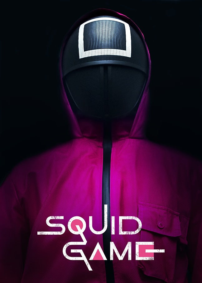 Synchronized Mask - Squid Game Metal Poster