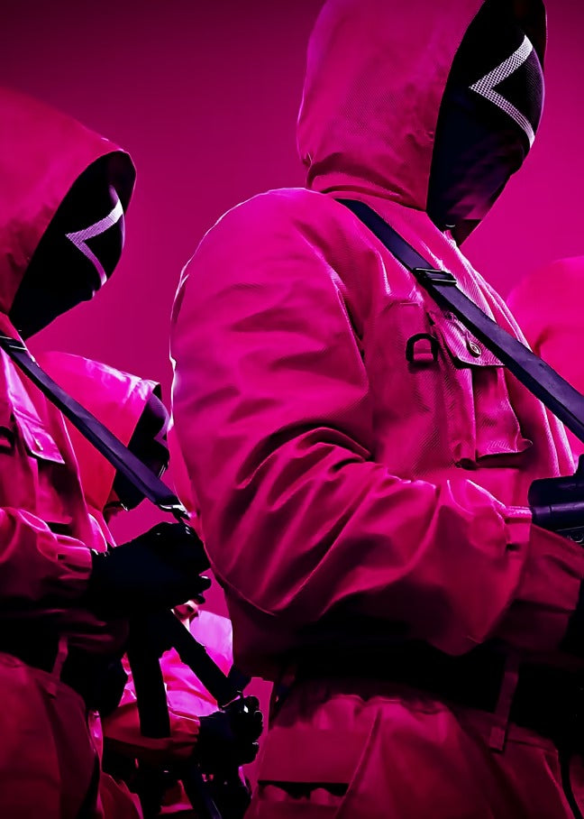 The Pink Soldier - Squid Game Metal Poster