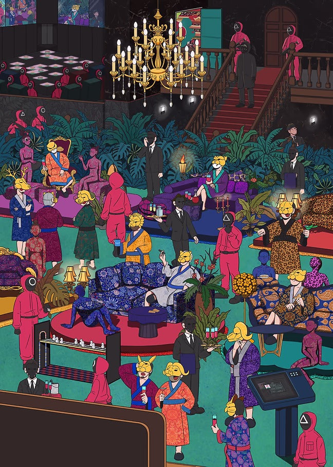 VIP View - Squid Game Metal Poster