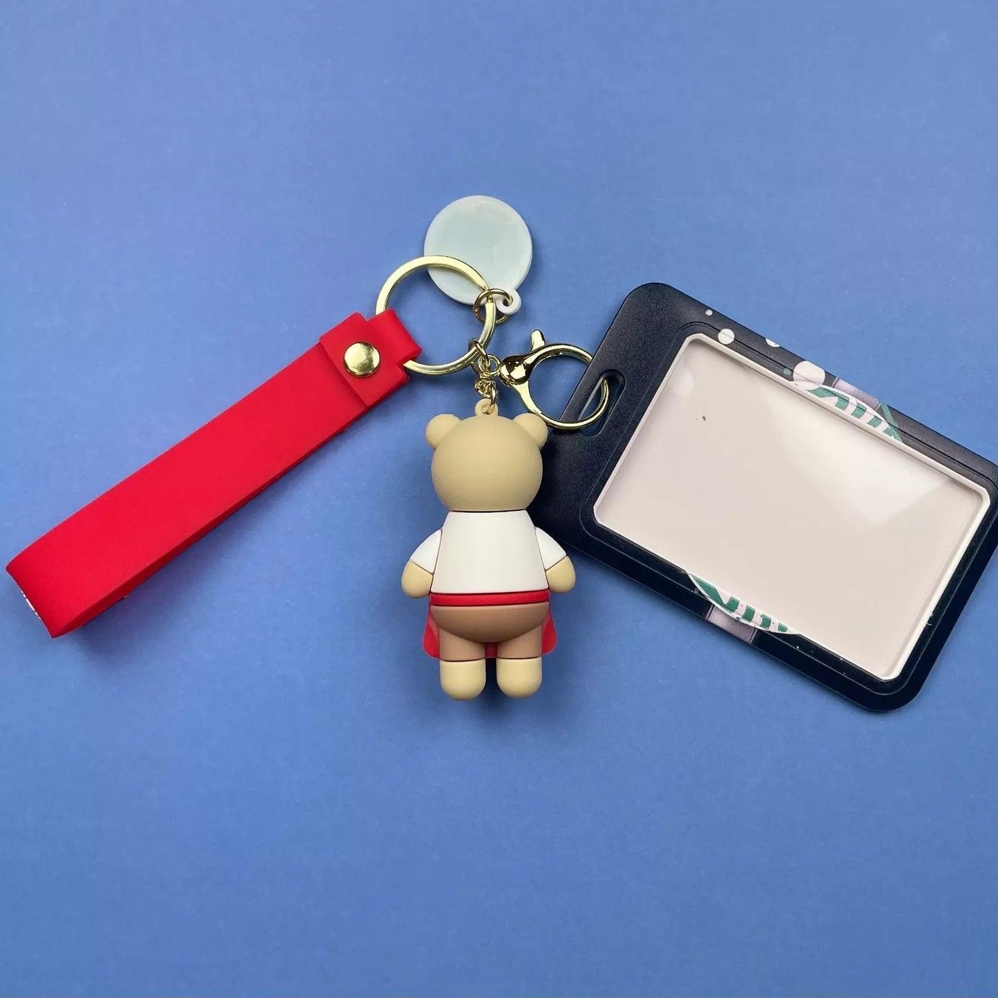 Starbucks Red Teddy 3D Keychain