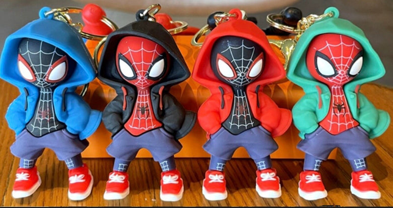 Spiderrman 4 Designs 3D Keychain Any One