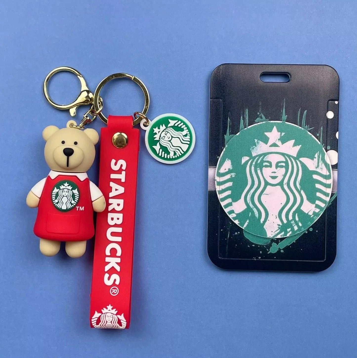 Starbucks Red Teddy 3D Keychain