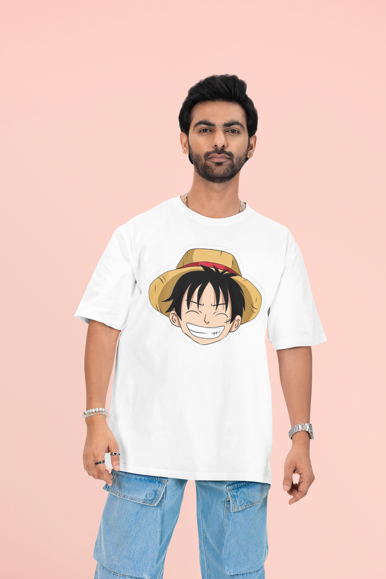 Luffy's Iconic Smile - Straw Hat Pirate T-Shirt