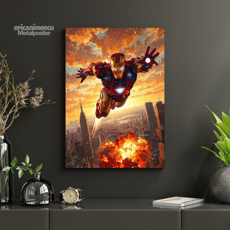 Collectible Iron Man Movie Metal Art