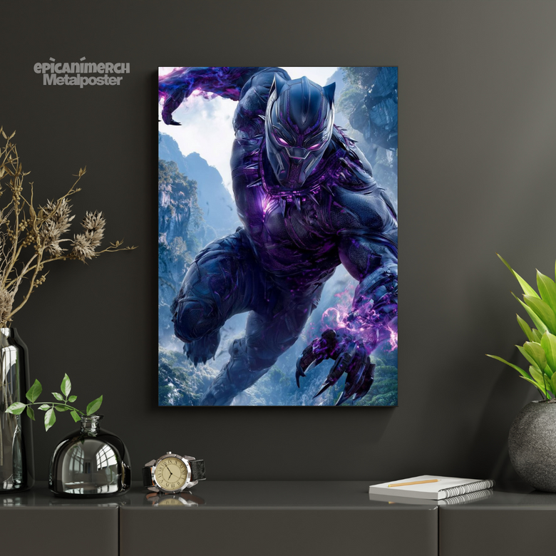 Black Panther Epic AniMerch Metal poster