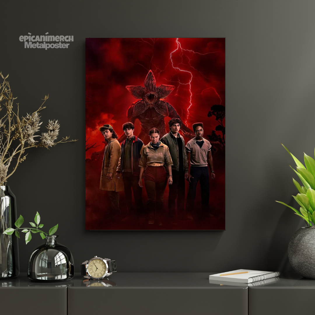 Kids Against the Darkness – Stranger Things Epic Metal Poster