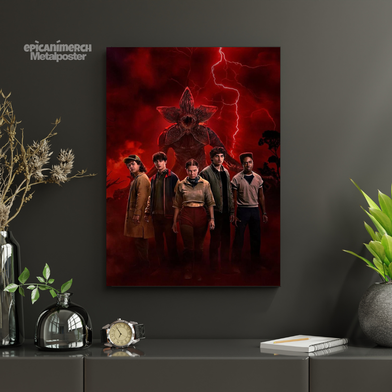 Kids Against the Darkness – Stranger Things Epic Metal Poster