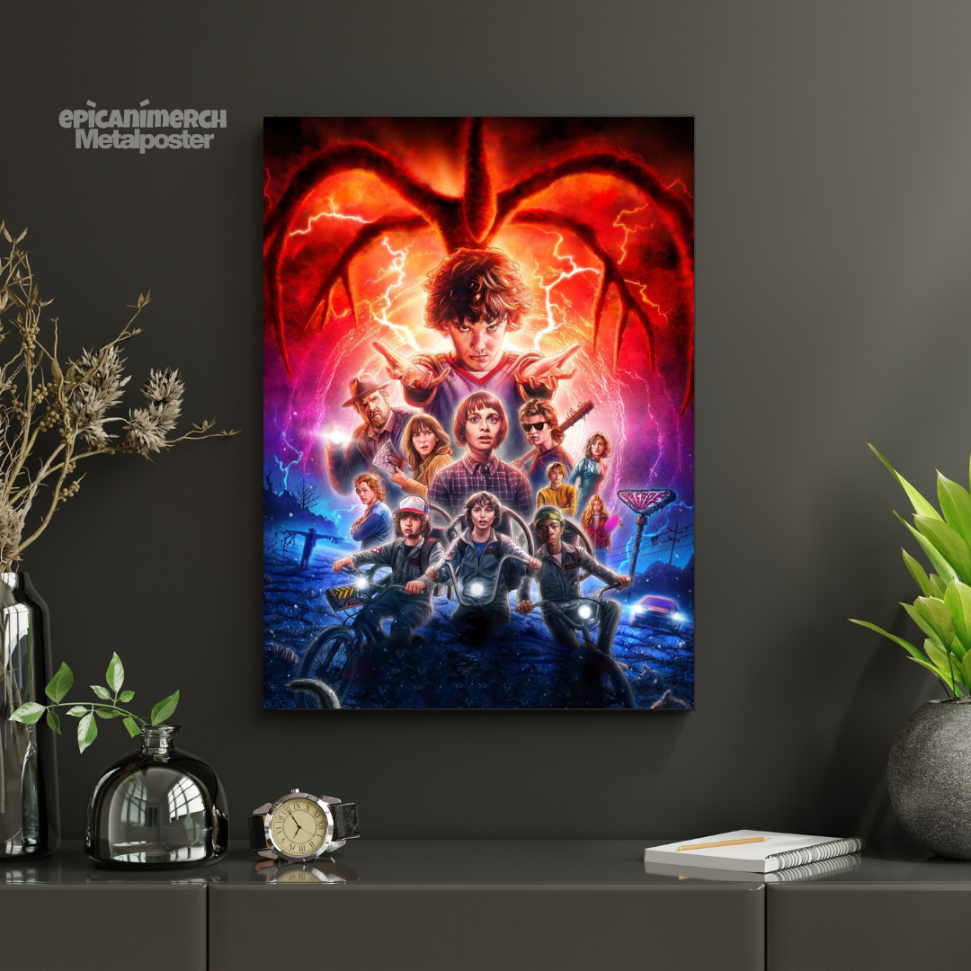 Kids vs. Demogorgon Metal Artwork