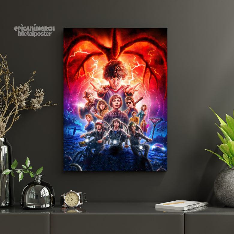Kids vs. Demogorgon Metal Artwork