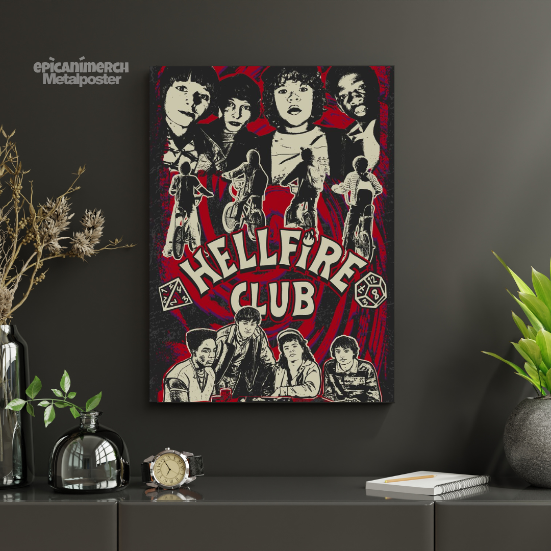 Stranger Things: Hellfire Club Metal Poster