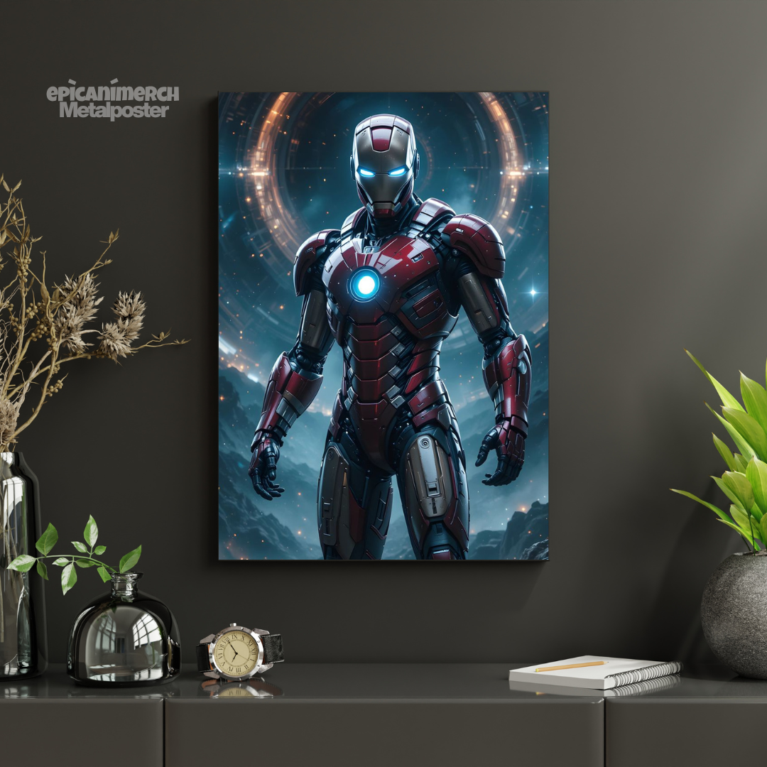 Iron Man Power Suit Metal Wall Decor – Superhero Lovers Gift