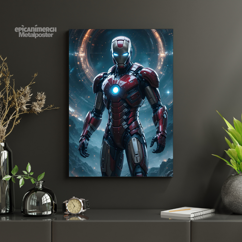 Iron Man Power Suit Metal Wall Decor – Superhero Lovers Gift