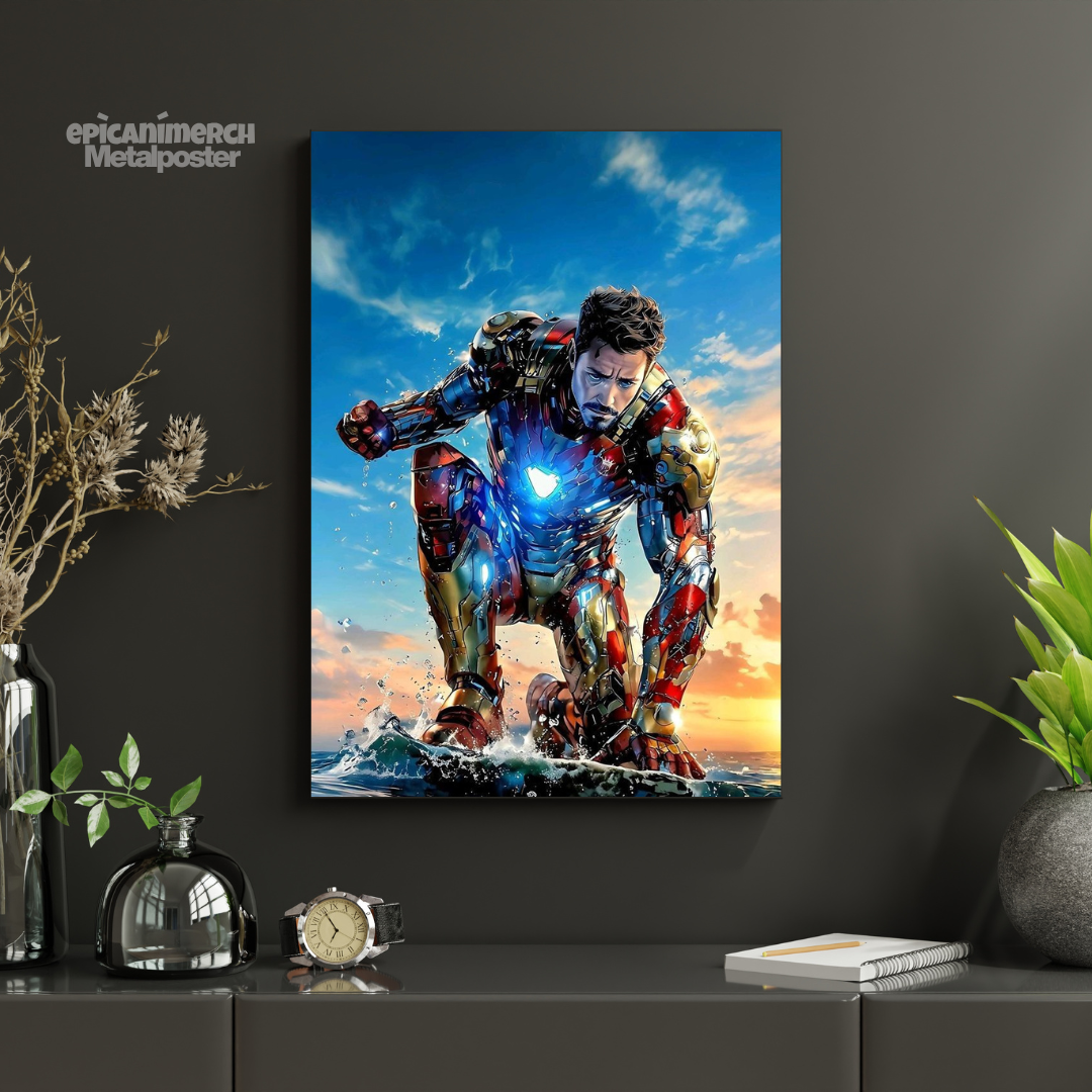 Tony Stark’s Iron Man Legacy Metal Poster Wall Display