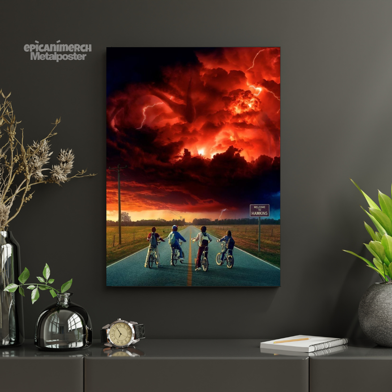 Stranger Things: The Storm Over Hawkins Metal Poster