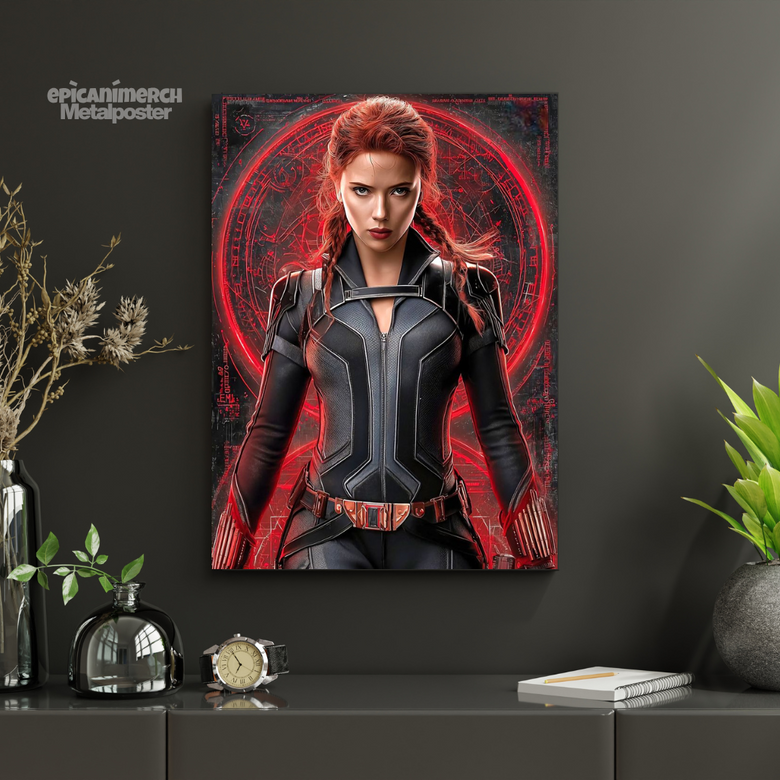 Natasha Romanoff Avengers Metal Poster Wall Decor