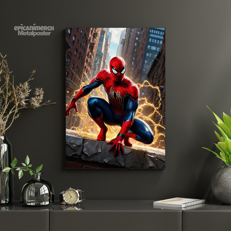 Iconic Spider-Man Metal Poster