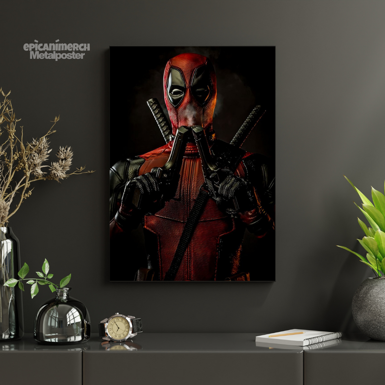 Deadpool Graphic Art Metal Poster – Marvel Collection
