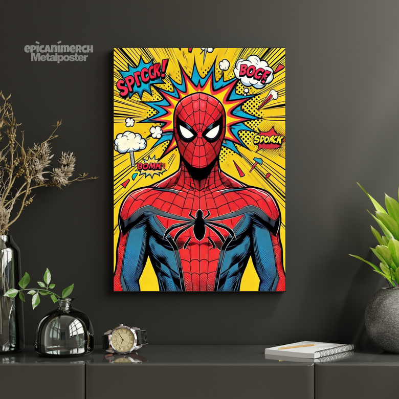Spider-Man Heroic Pose Metal Wall Decor