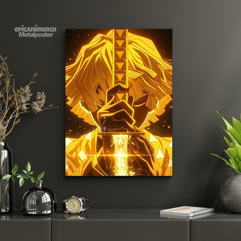 Demon Slayer – Tanjiro “Demon’s Wrath” Premium Metal Poster