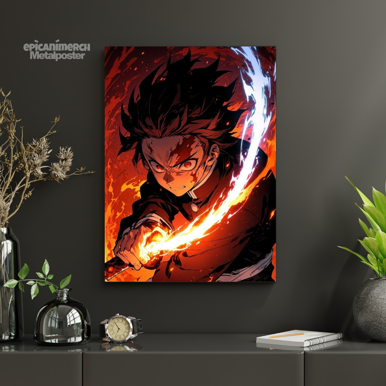 Demon Slayer – Zenitsu Lightning Fury Premium Metal Poster