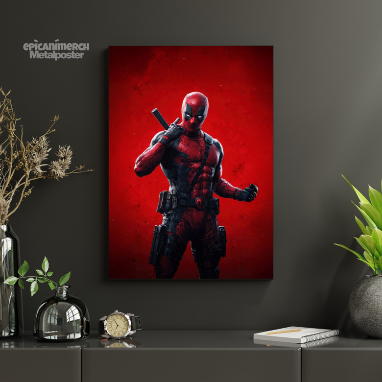 Deadpool Collectors Edition Metal Poster – Marvel Fans