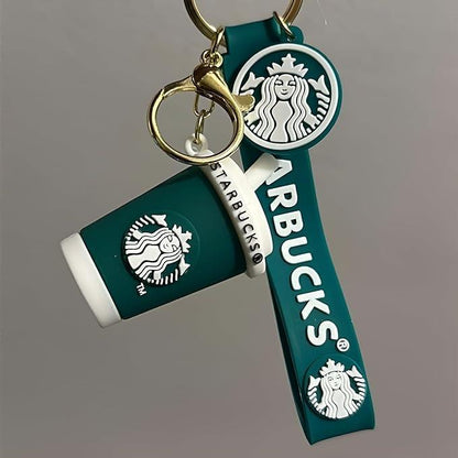 Starbucks Green Glass 3D Keychain