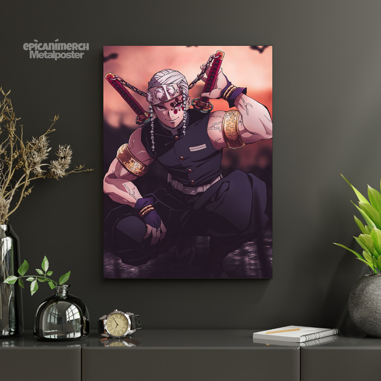 Demon Slayer – Tengen Uzui “Flashy Power” Premium Metal Poster