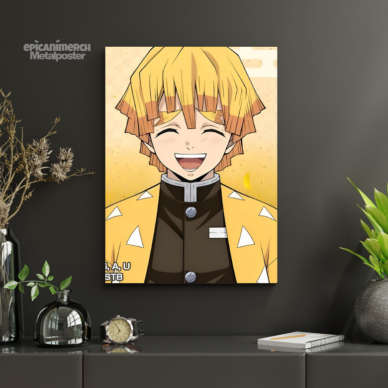 Demon Slayer – Zenitsu “Pure Heart” Premium Metal Poster
