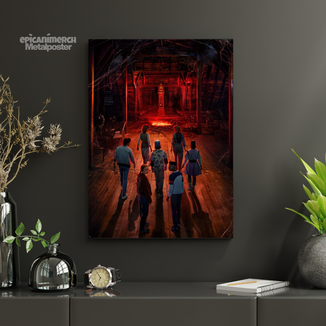 Facing the Unknown – Stranger Things Adventure Metal Poster