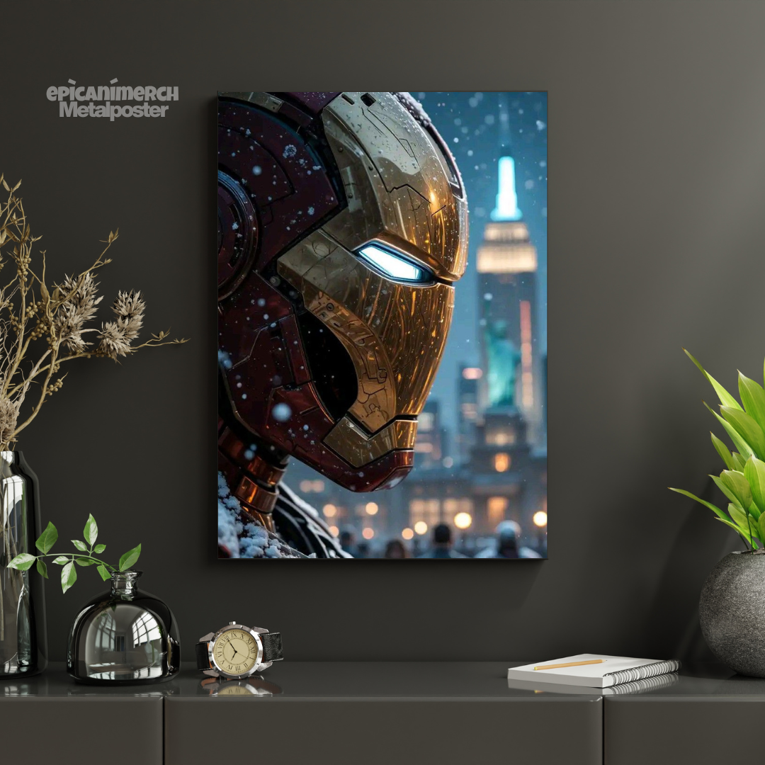 Marvel Studios Iron Man Arc Reactor Poster on Metal