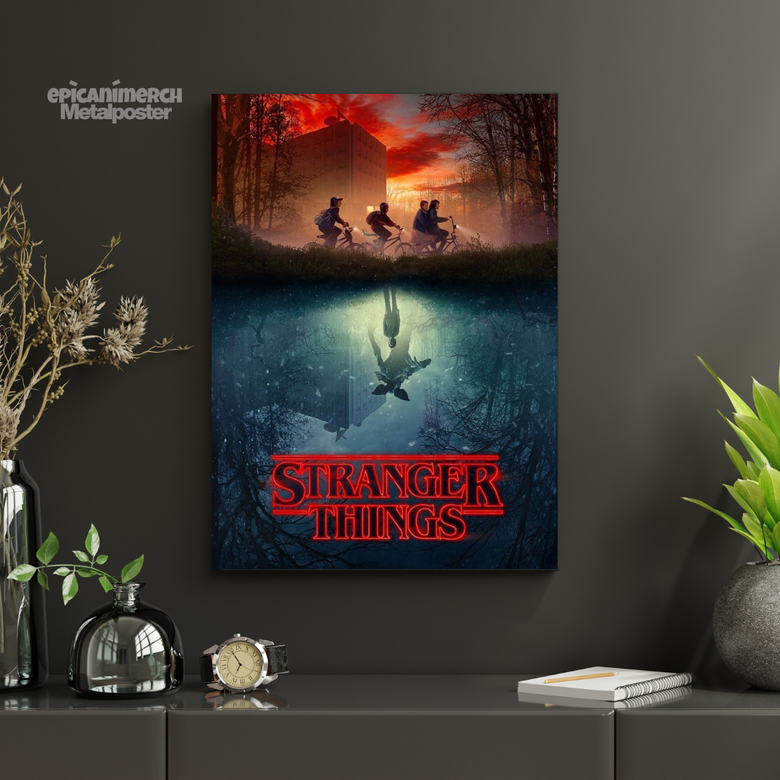 Entering the Upside Down – Stranger Things Metal Wall Art