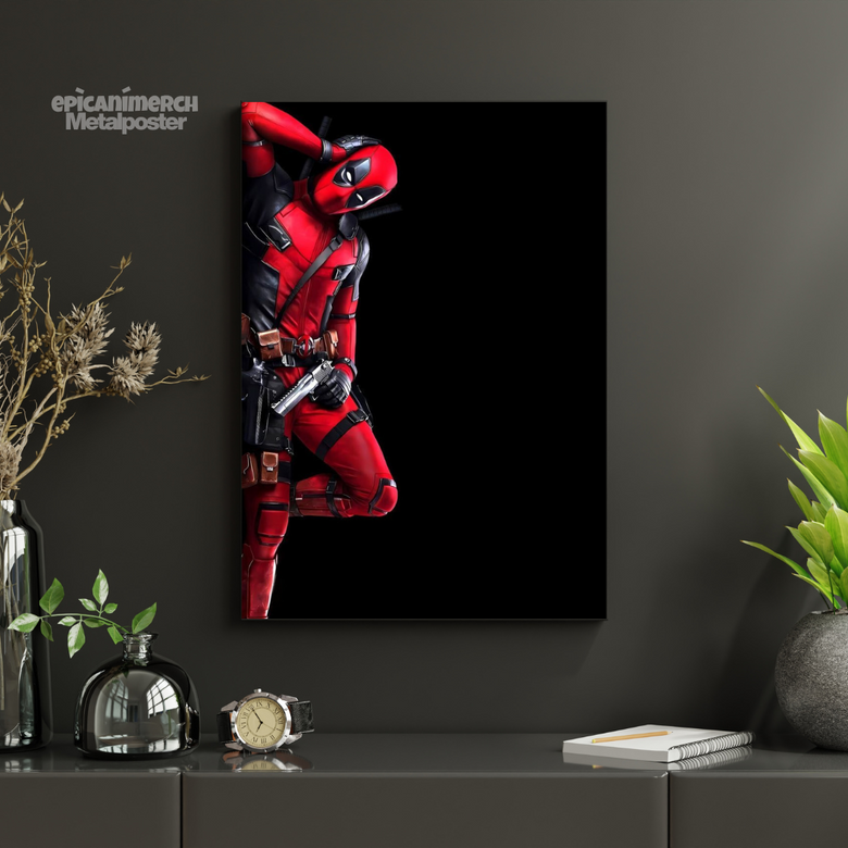 Deadpool Anti-Hero Metal Poster – Iconic Wall Decor