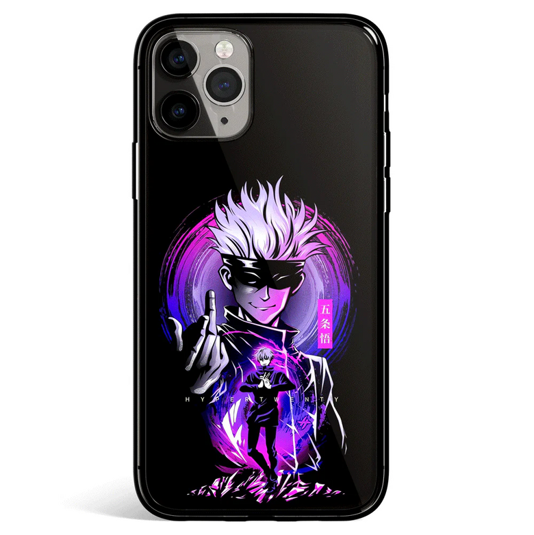 Jujutsu Kaisen Special Guide Teacher Tempered Glass Soft Silicone iPhone Case