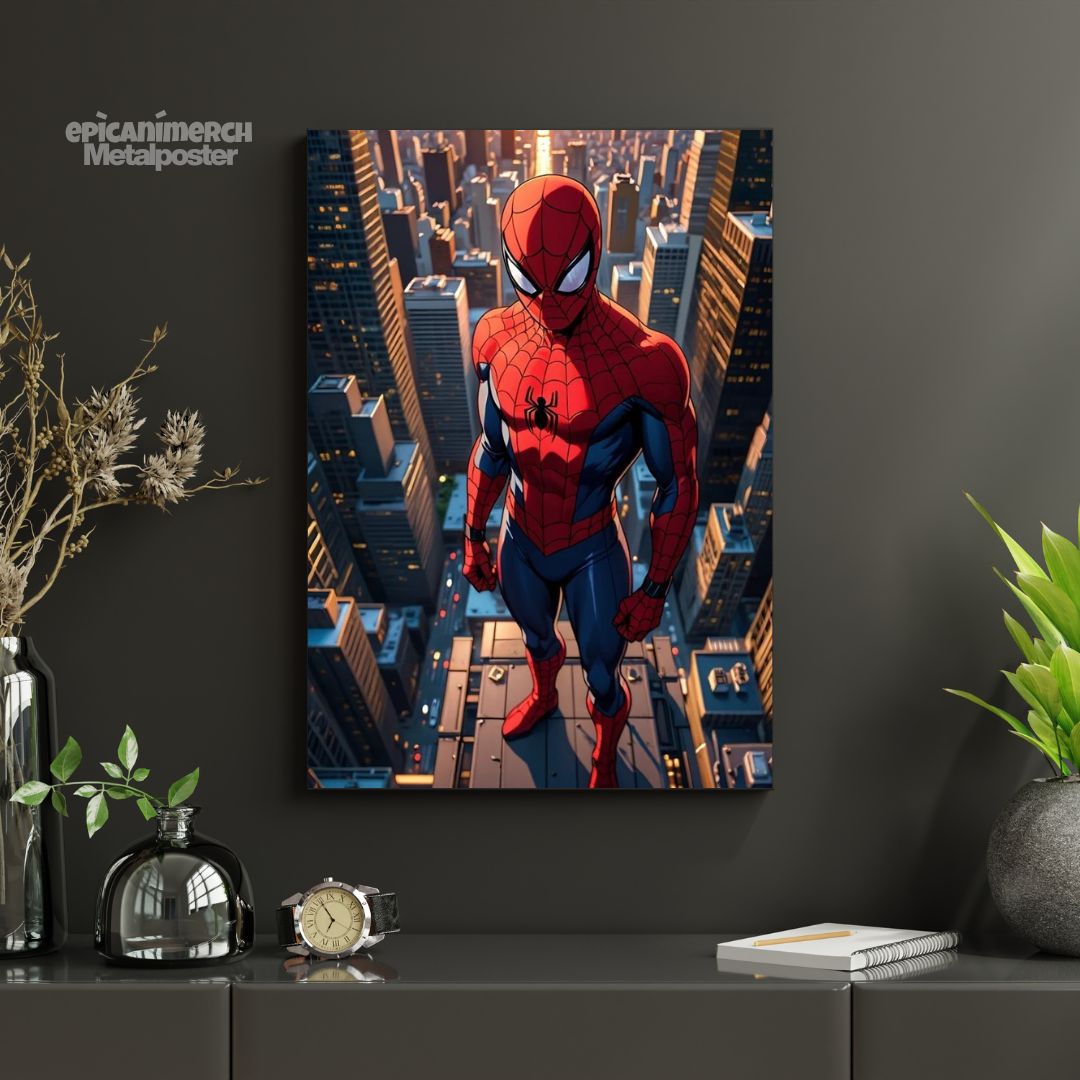 Marvel’s Spider-Man Retro Metal Print Poster