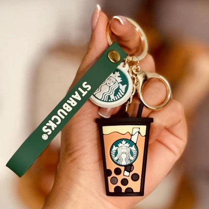 Starbucks 6 Glass Design Set 3D Keychain Any One