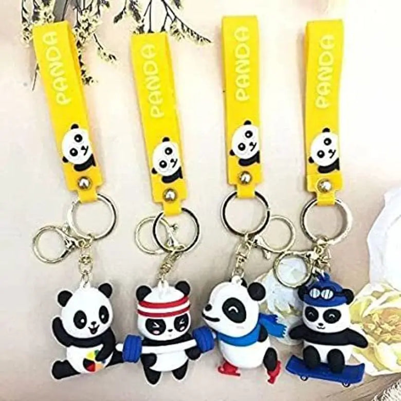 Panda 4 Designs 3D Keychain Any One