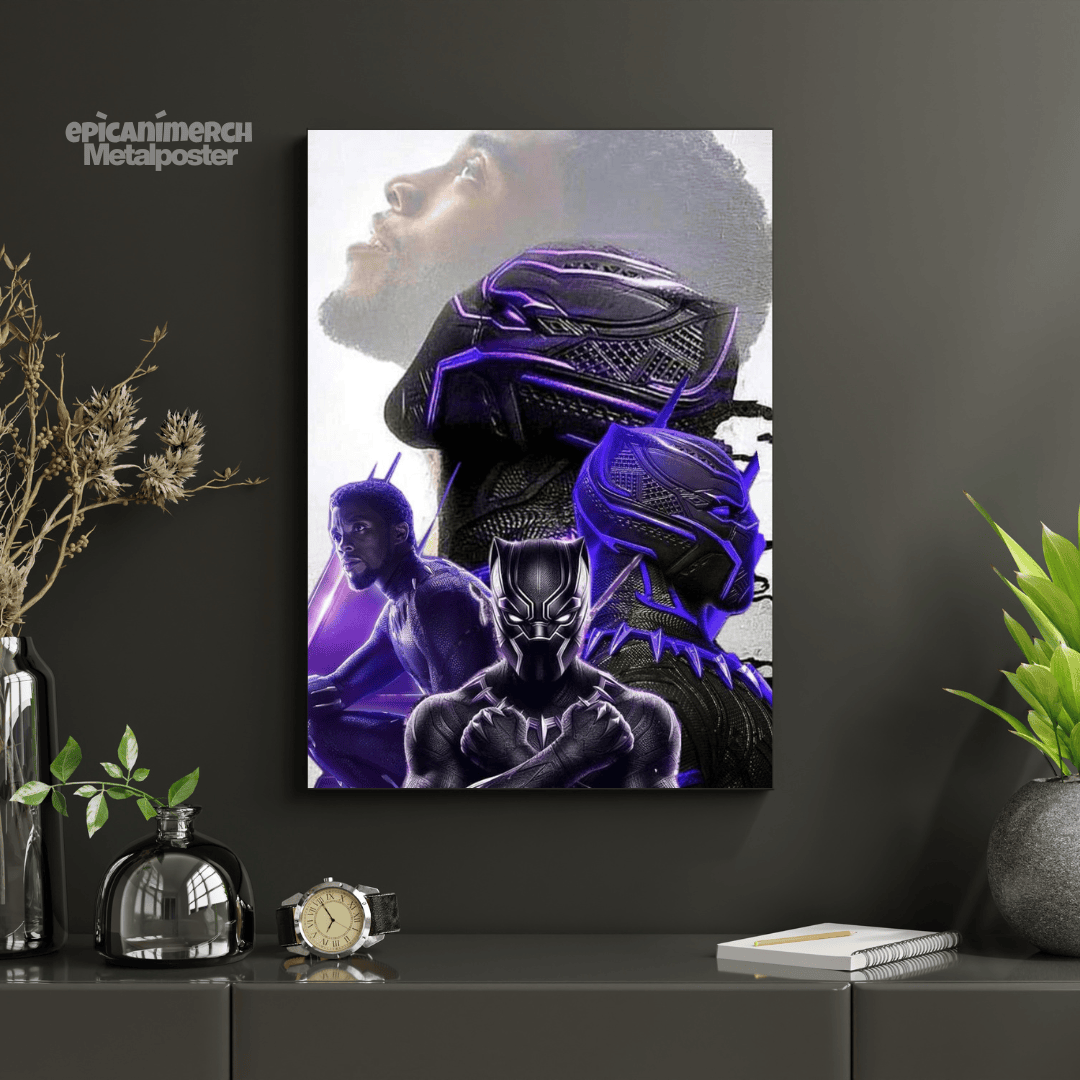 The King of Wakanda: Black Panther Marvel Superhero Metal Decor