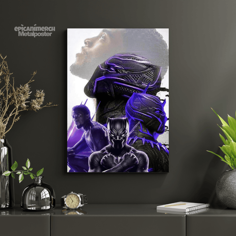 The King of Wakanda: Black Panther Marvel Superhero Metal Decor