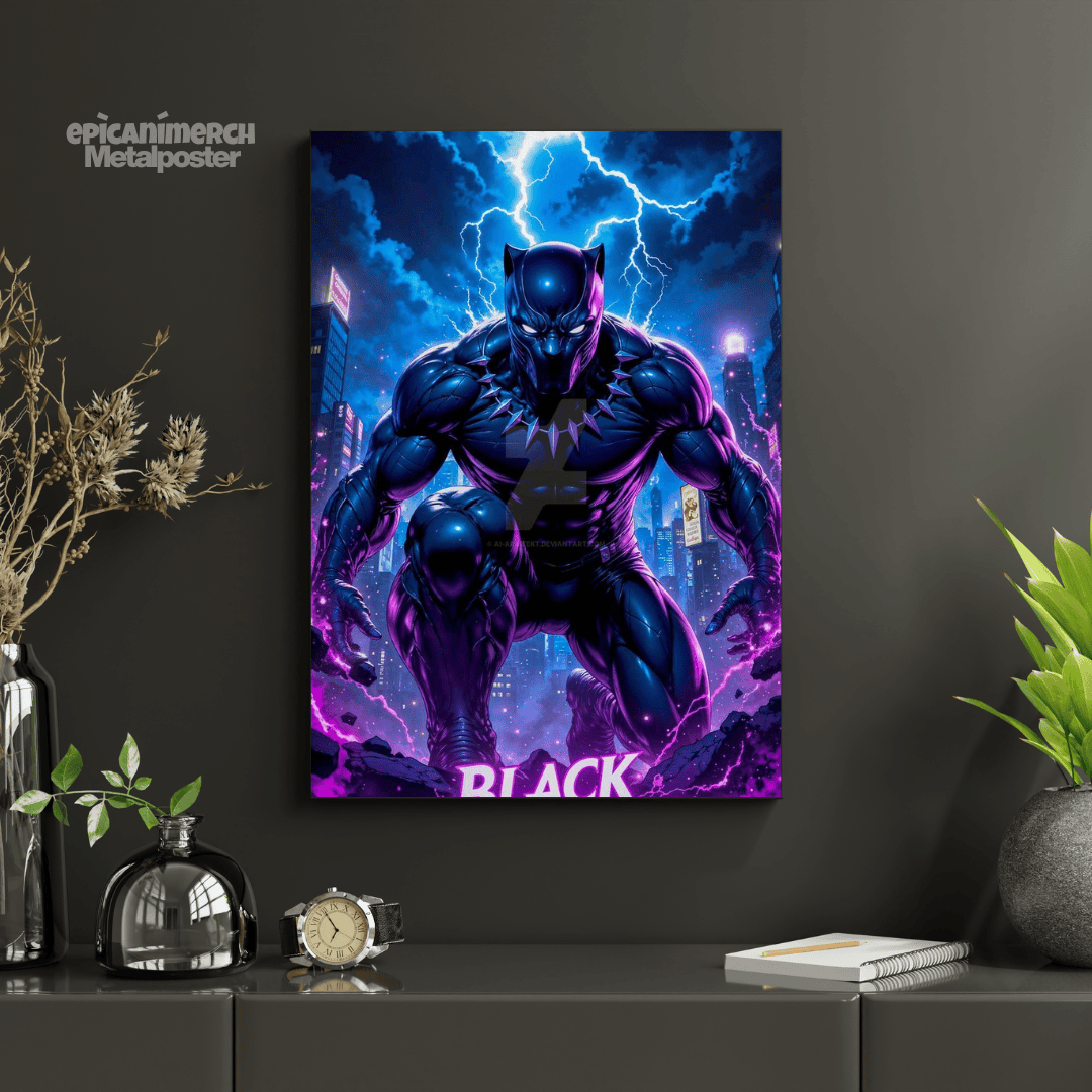 Vibrant Black Panther Wakanda Forever Art Print